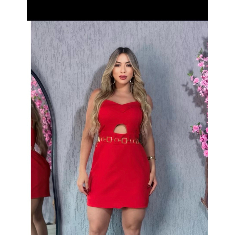 vestido macaquinho alfaiataria com alcinha e bojo