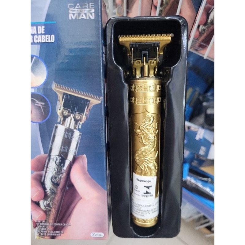 Máquina de cortar cabelo barbeiro dragão profissional elétrica bateria recarregável