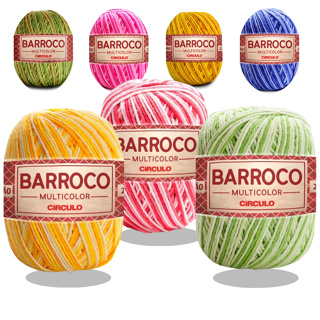 Barbante Barroco Multicolor Círculo N6 400g 452mts Fio 6 Cores - Envio Imediato em Oferta na Shopee