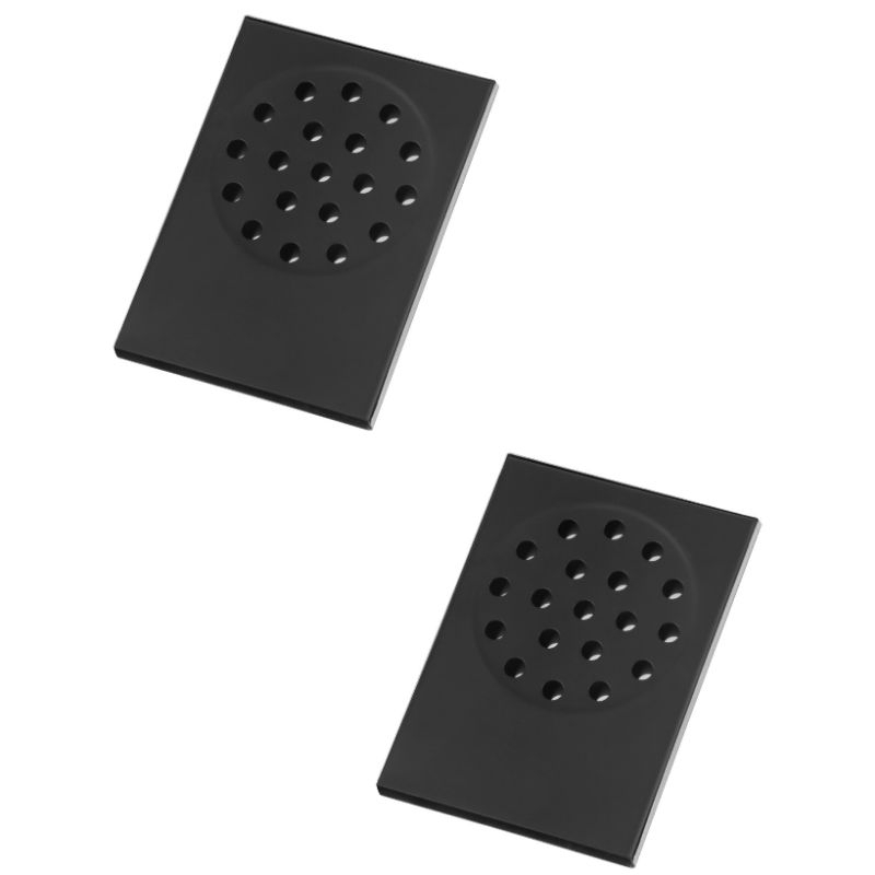 Kit Com 2 Ralos Seco Inteligente Preto Fosco Para Box De Banheiro Ralo Preto Para Box