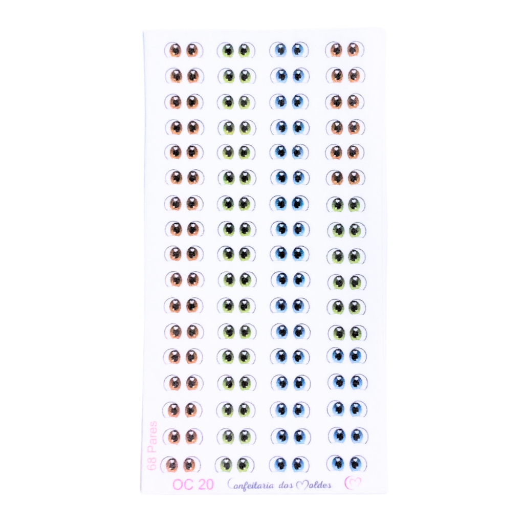 OC20 Olho Comestível Universal Básico Apaixonado