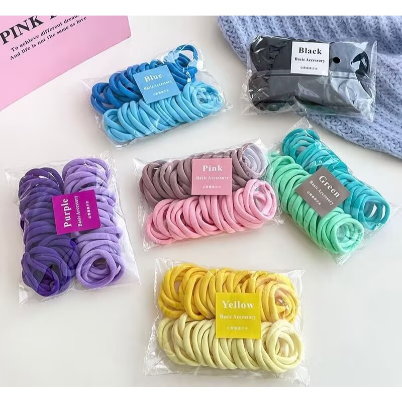 50 unidades Xuxinha Elástico de Cabelo Xuxinha Criança Adulto Rabicó