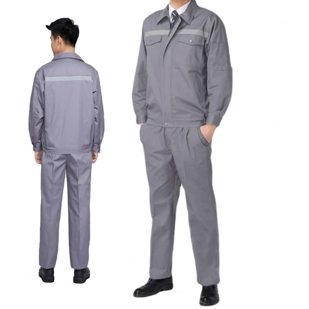 Conjunto Uniforme Faixa Refletiva EPI Segurança do Trabalho Eletricista Operario Mecanico Fabrica Construçao