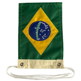 Bandeira Bordada Dupla Face Para Moto Chopper - Brasil