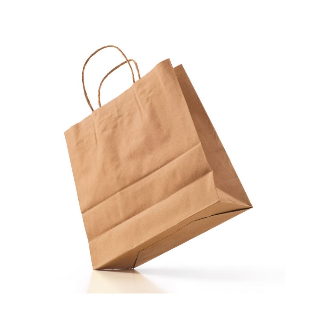 Sacola de Papel com Fundo Largo MG 28x27x20cm - Kraft - 10 unidades - Cromus - Rizzo em Oferta na Shopee