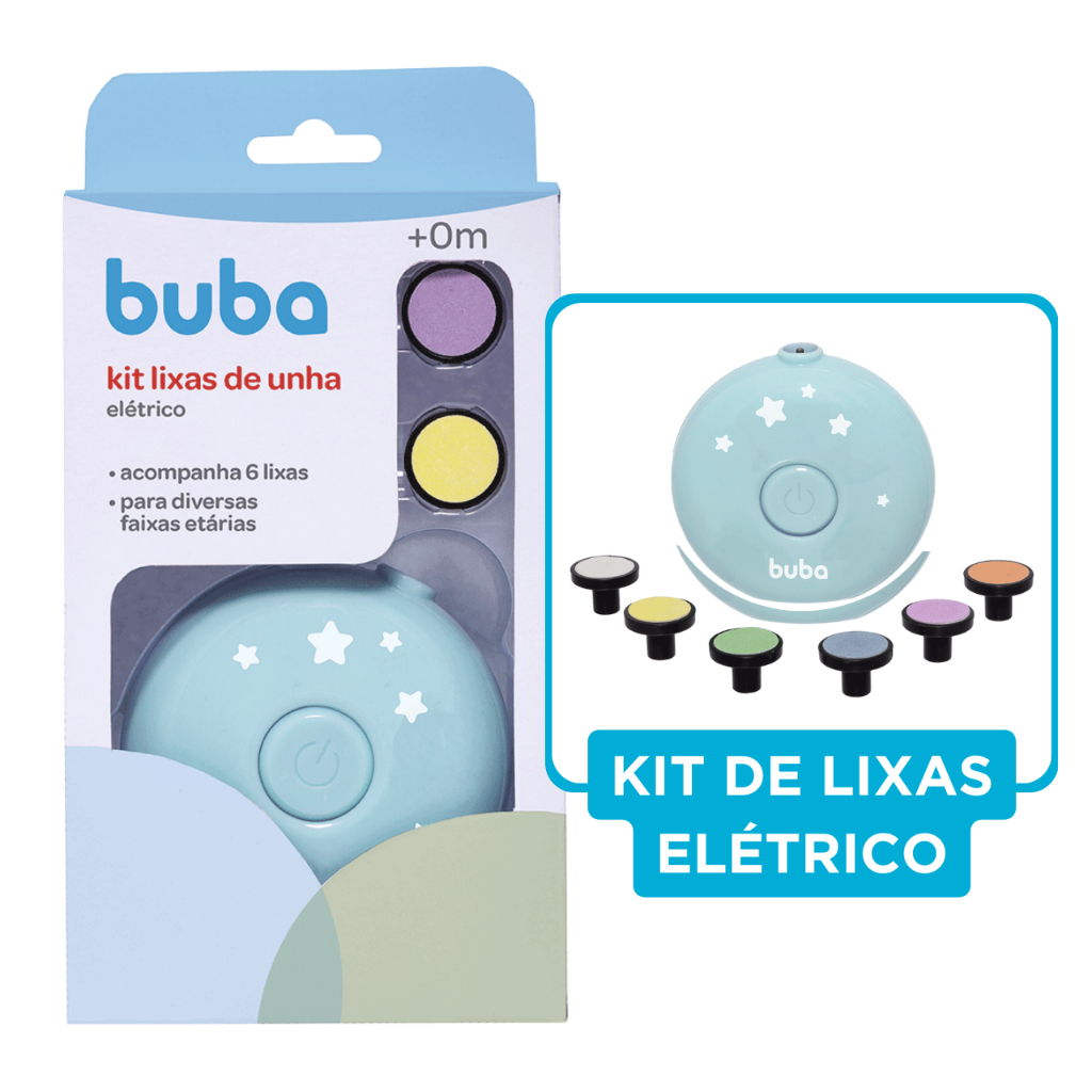 Lixa de Unha Elétrica Bebê Buba Infantil Recém Nascido