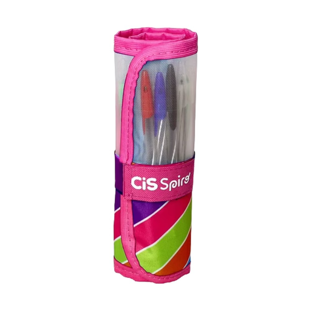 Estojo Cis Spiro Rollerset Rosa - 29 unidades em Oferta na Shopee