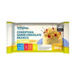 Cobertura Sabor Chocolate Branco Vegano Zero Açúcar Vitao PRO 250 g
