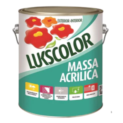 Massa Corrida Acrílica Lukscolor Galão 3,6lts