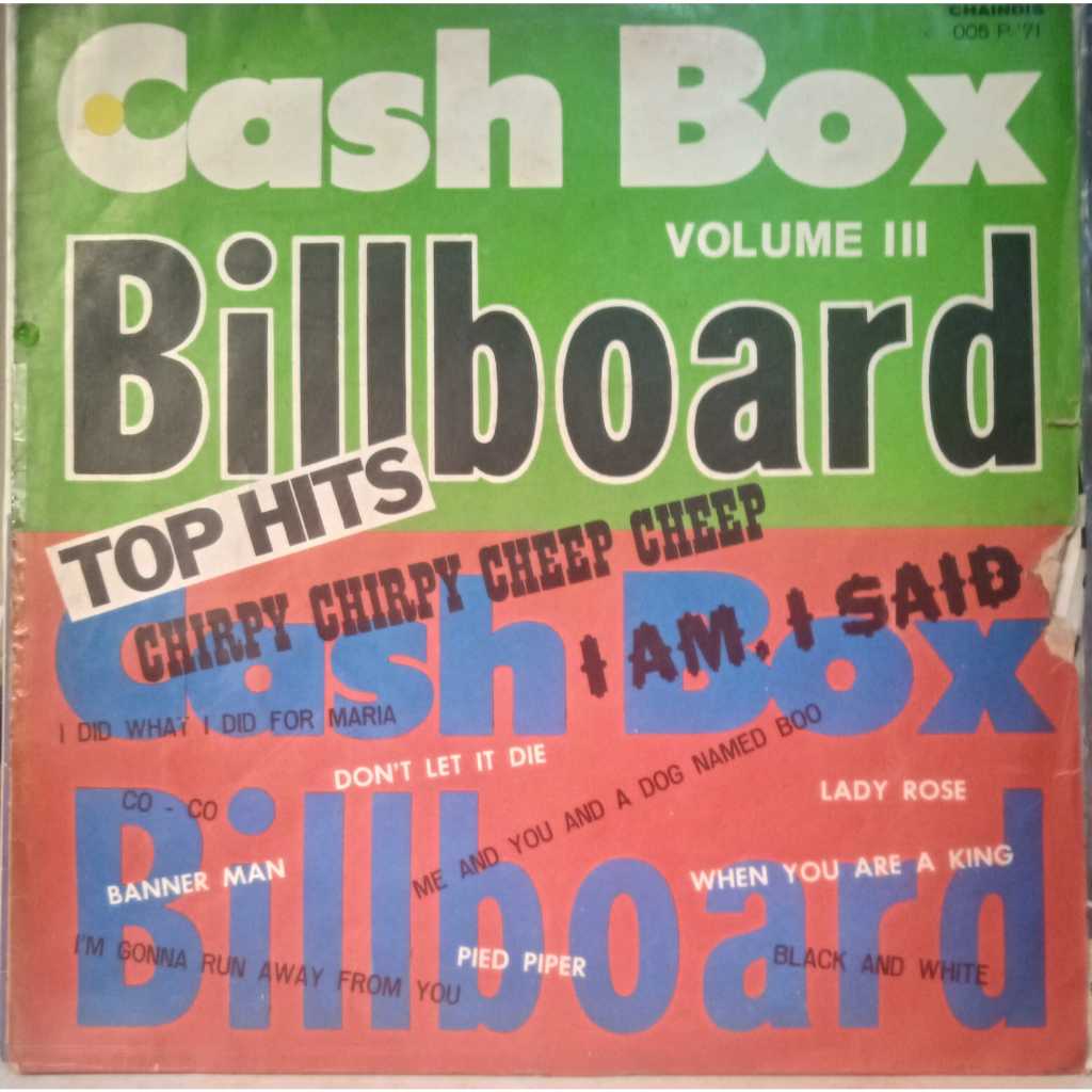 LP London Choral – Cash Box Volume III - Billboard Top Hits (509)