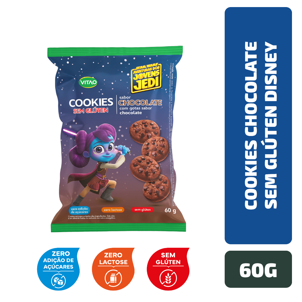 Cookies Chocolate Sem Glúten Disney 60 g