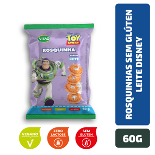 Rosquinhas Leite Sem Glúten Disney 60 g em Oferta na Shopee