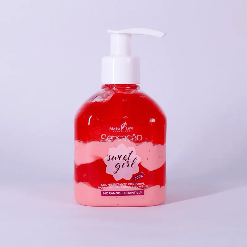 Gel Hidratante Corporal para Virilha, Coxas e Bumbum Sweet Girl - Natu Life