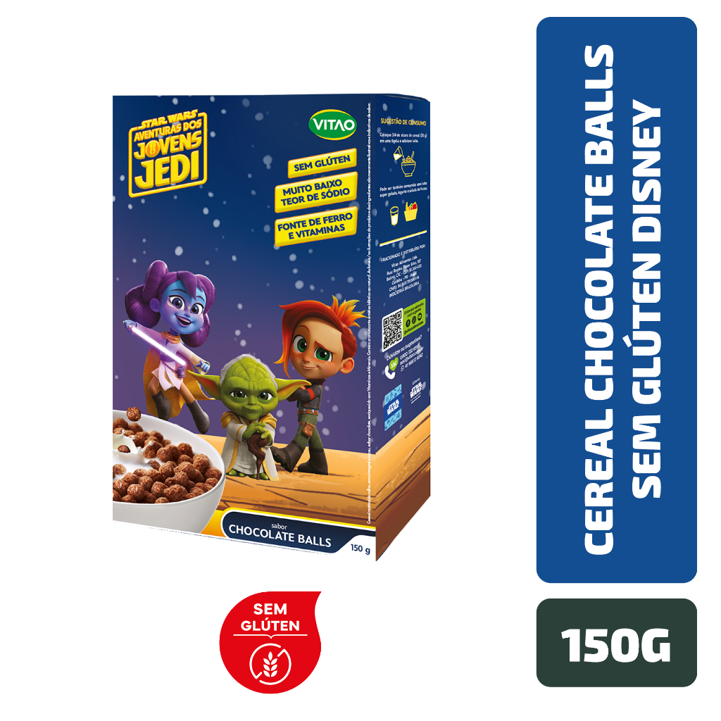 Cereal Chocolate Balls Sem Glúten Disney 150 g em Oferta na Shopee