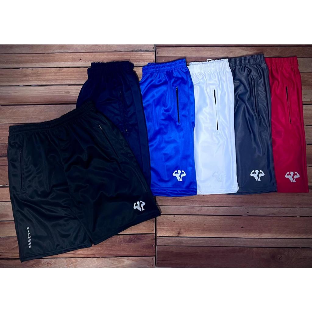 Kit Dri Fit Refletivel Com 6 Bermudas Shorts Futebol Academia Colorido Com Bolso Lateral