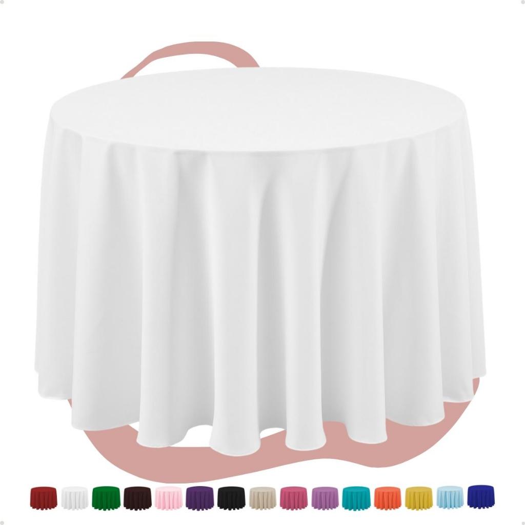 Kit 10 Toalha De Mesa Redonda 1,50m Diâmetro Oxford Festa Buffet Com Bainha Industrial em Oferta na Shopee