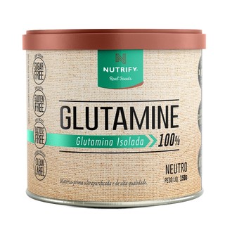 Nutrify Glutamine L-Glutamina Isolada 100% - Suplemento Alimentar para Suporte Energético - 150g em Oferta na Shopee