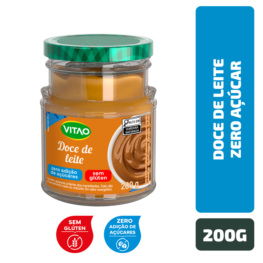 Doce De Leite Zero Açúcar Vitao 200G
