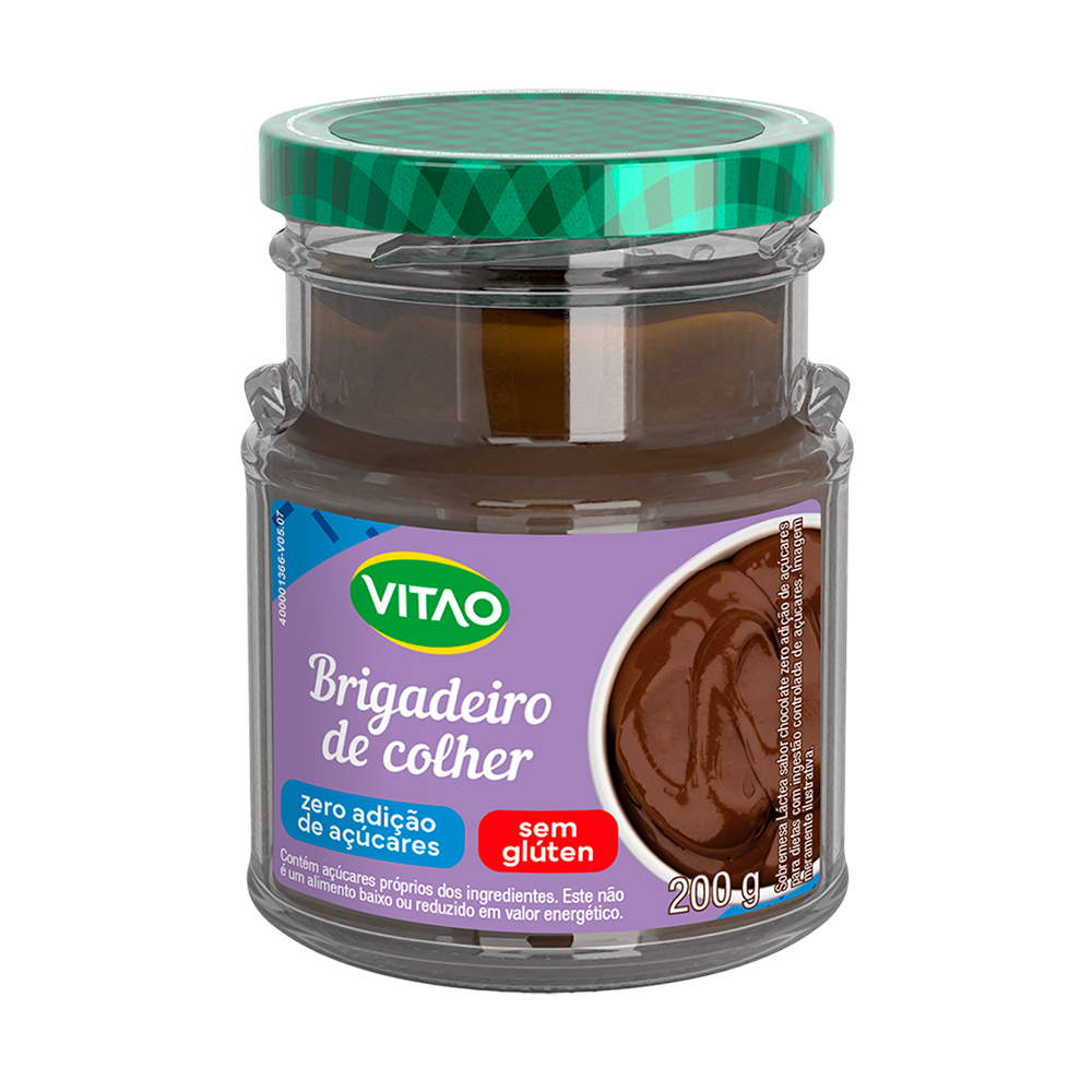 Brigadeiro De Colher Zero Açúcar Vitao 200 g - Sem Glúten
