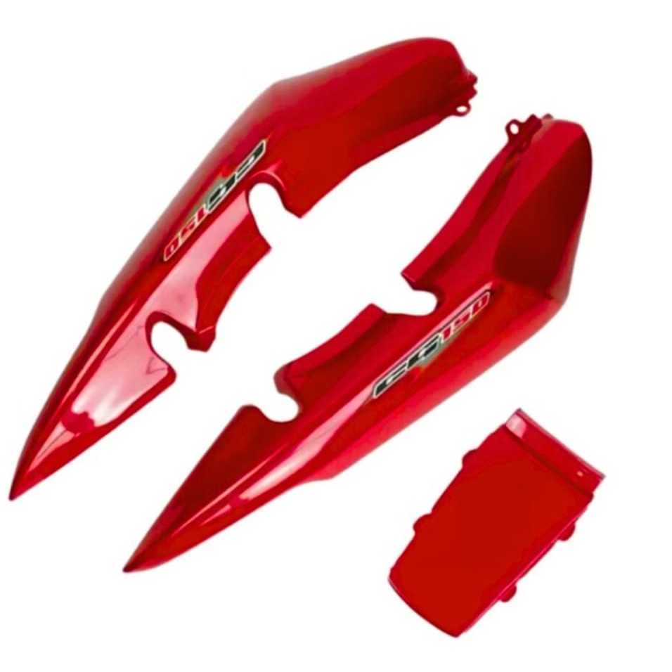 Rabeta Titan 150 Vermelha  2004, 2005, 2006, 2007, 2008, Com Kit Adesivos Lateral, Tanque, Rabeta, Ks, Es, Esd