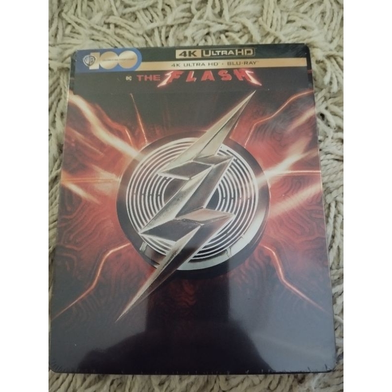 Steelbook Blu ray Ultra HD 4K + Blu ray The Flash, 2 Discos. LACRADO!