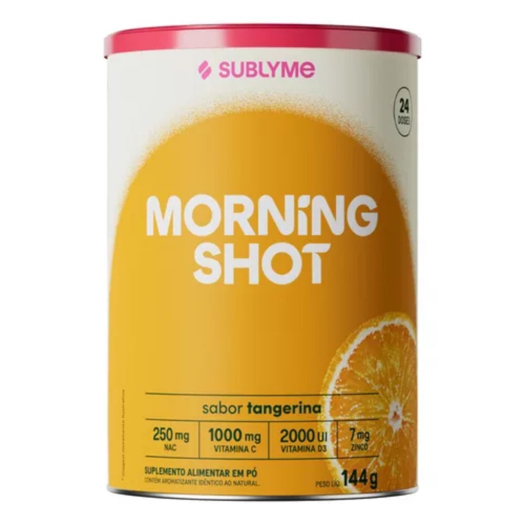 Morning Shot de Imunidade - Vários Sabores - Vitamina C Vitalidade 144g Sublyme