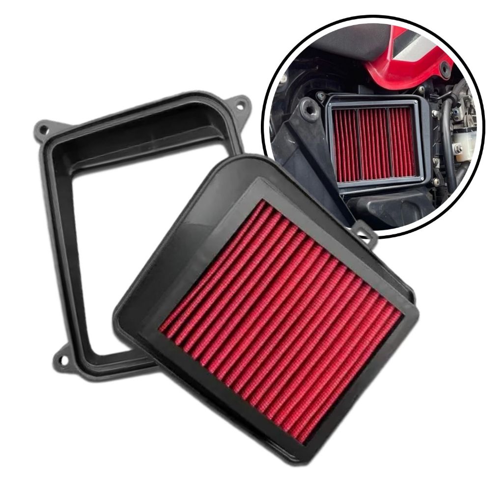 Filtro Ar Esportivo Lavável Preto Vermelho Titan 150 Fan 150 Fan 160 em Oferta na Shopee