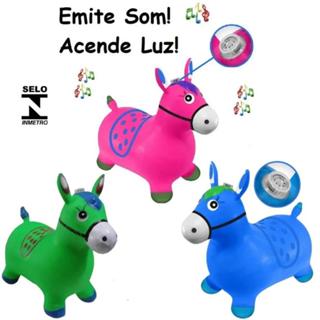 Cavalinho Upa Upa inflavel Pocoto Brinquedo Pula Pula Musica Infantil Com Musica e Led em Oferta na Shopee