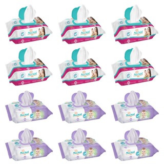 Toalha Umedecida Meu Bebê 1200 Folhas Misto (6X100 Ultra e 6X100 Soft) em Oferta na Shopee
