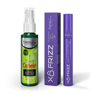 Kit Modelador Xô Frizz e Tônico Cresce Cabelo Forever Liss em Oferta na Shopee