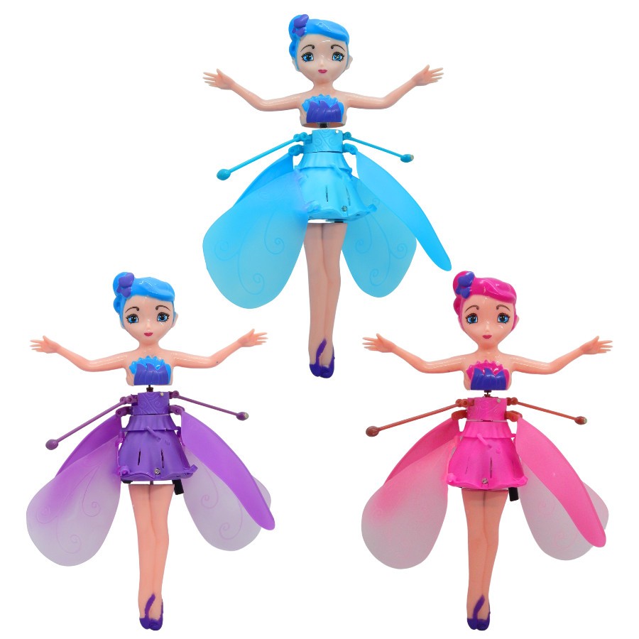 Brinquedo Boneca Fada Que Voa De Verdade Com Sensor Mão Luz Indução Infravermelho fada Asa Mágicas em Oferta na Shopee