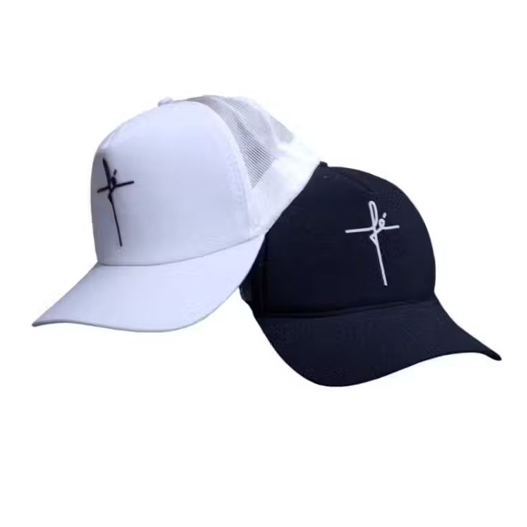 BONÉ FÉ  ABA CURVADA JUVENIL ADULTO PRETO E BRANCO em Oferta na Shopee