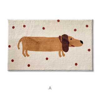 Tapete Quarto Infantil Antialérgico Menina Menino Lavável Estampa Cachorro Antiderrapante Macio Decor Nórdico 80x120cm em Oferta na Shopee