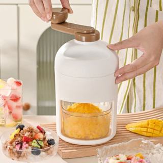Máquina de gelo raspado manual alho raspado casa pequena máquina de gelo raspado triturador de gelo produto mais vendido em Oferta na Shopee