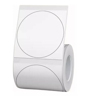 Rolo de Etiqueta Redonda 50x50mm p/ Niimbot B1/b21 3 B3s em Oferta na Shopee