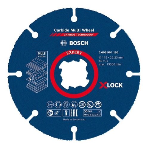 Disco De Corte X Lock Carbide Multi-wheel 115 Mm Bosch em Oferta na Shopee