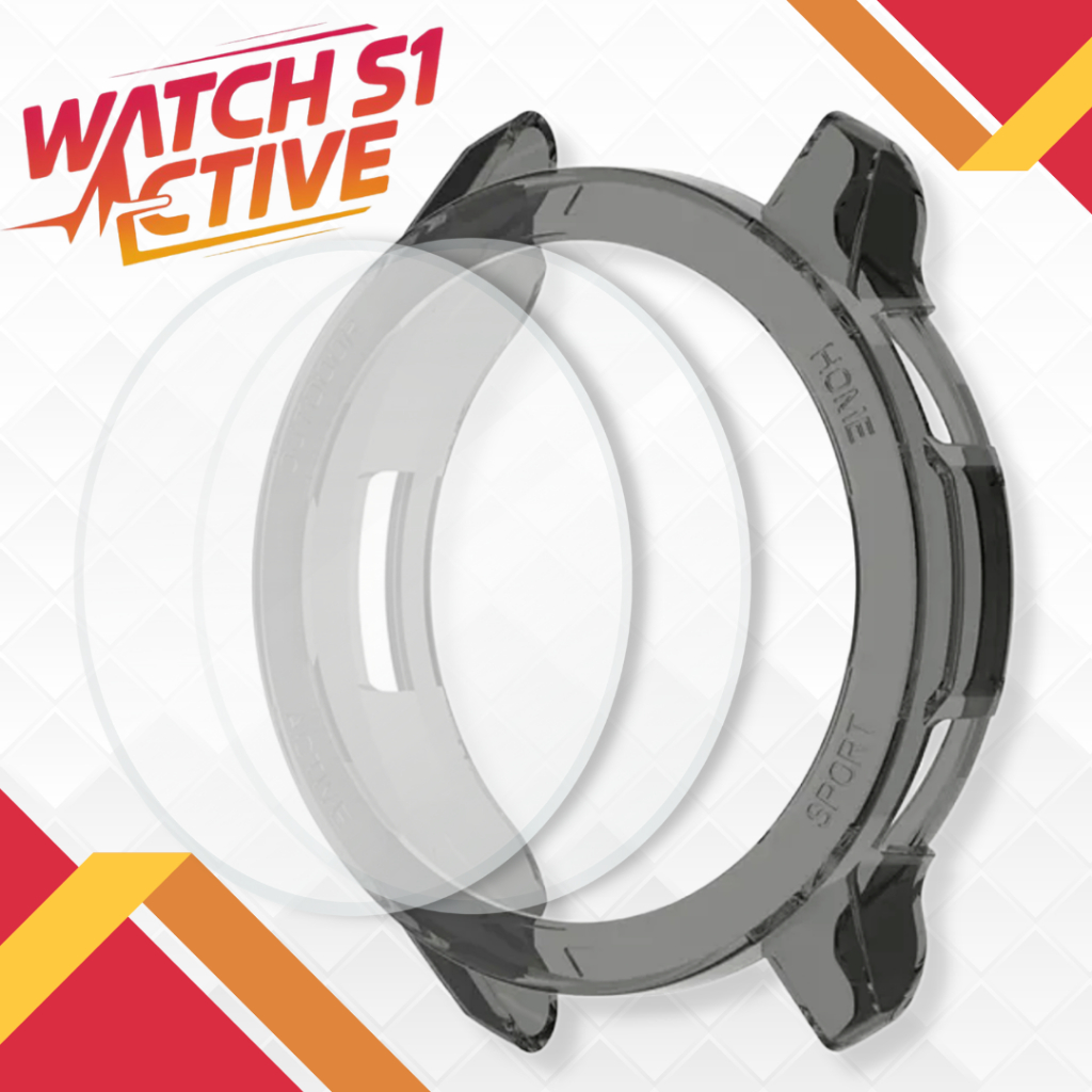 Kit Capa Protetora + 2 Películas Compatível Com Xiaomi Watch S1 Active