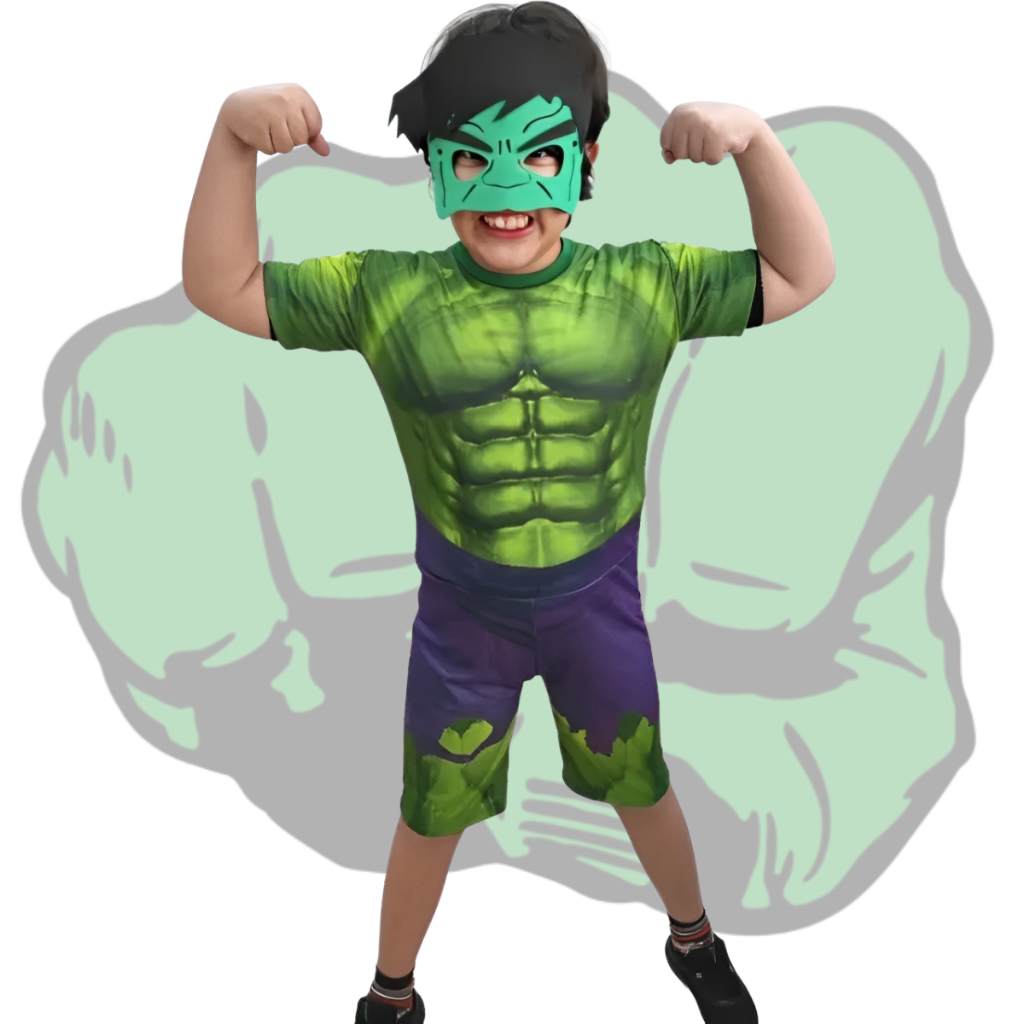 Fantasia Infantil Hulk Curto Herói Super Força em Oferta na Shopee