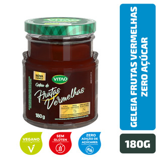 Geleia Frutas Vermelhas Zero Açúcar Vitao 180G em Oferta na Shopee