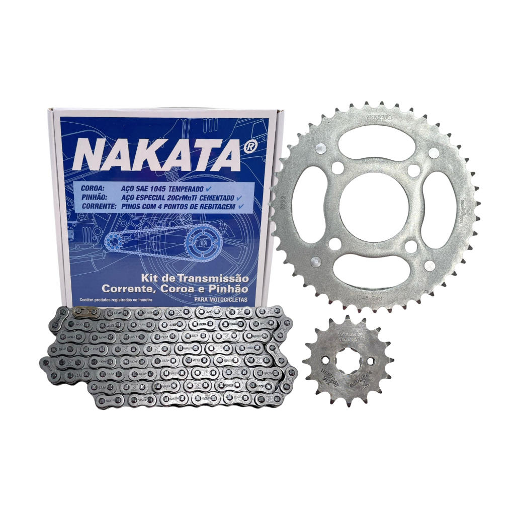 Kit Relação Transmissão CG Titan 150 2004 2005 2006 2007 2008 2009 2010 2011 2012 2013 2014 2015 em Oferta na Shopee