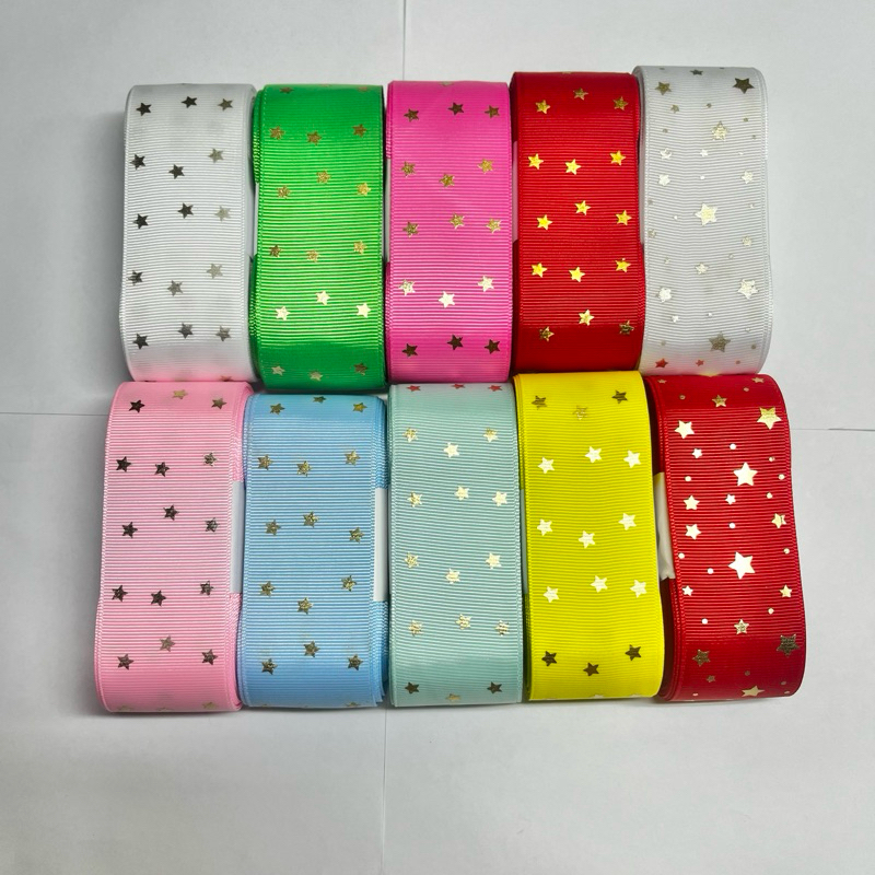 Gorgurão com estrela 38mm com 10 Metros