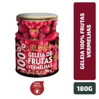 Geleia 100% Frutas Vermelhas Delakasa 180 g em Oferta na Shopee