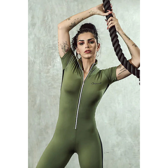 Macacão Fitness Suplex Verde Panzer Dynamite