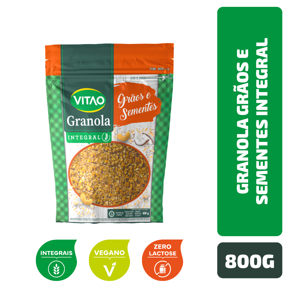 Granola Grãos E Sementes Integral Vitao 800G - Food & Beverages
