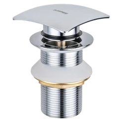 Válvula Click 1 1/4 Quadrada Ralo Para Cuba Pia Banheiro Aço Inox/latão Cromada Prestige Beltempo