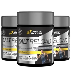 Kit 3x Salt Reload Cápsulas De Sal Total 90 Caps Bodyaction