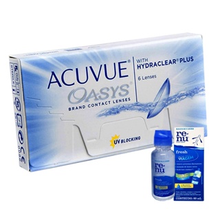 Lente De Contato Acuvue Oasys + Renu de 60ml em Oferta na Shopee