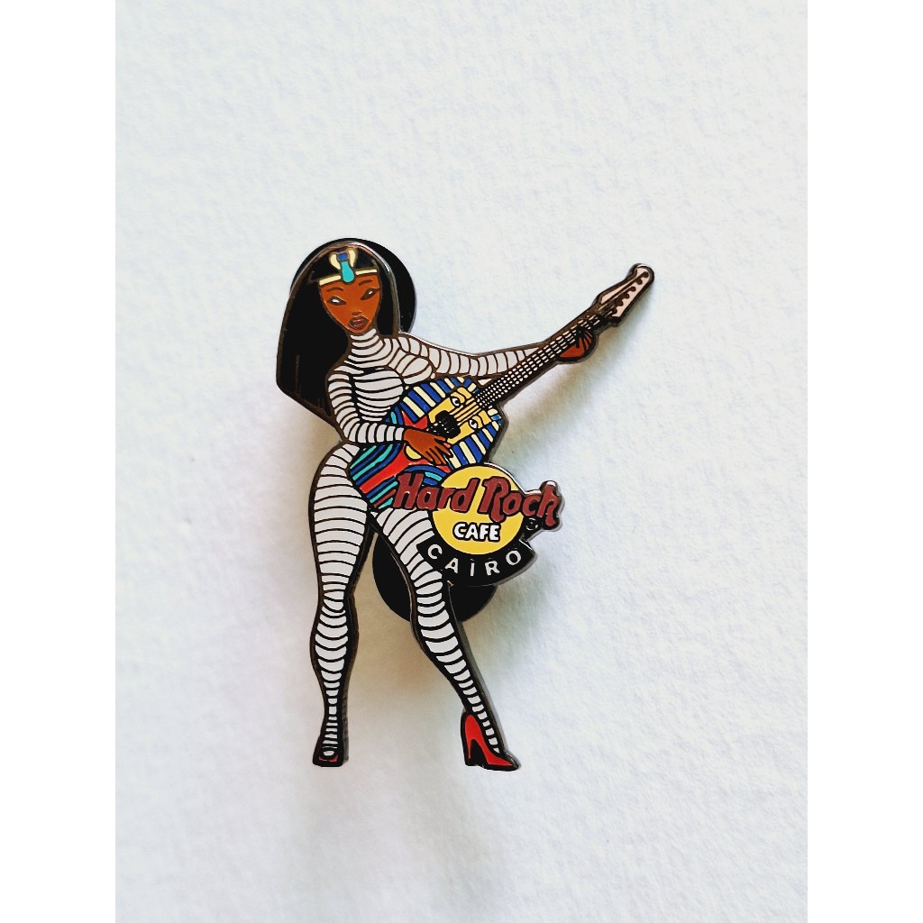 Pin / Broche - Hard Rock Cafe - Cairo - Mummy Babe With Pharaoh Guitar