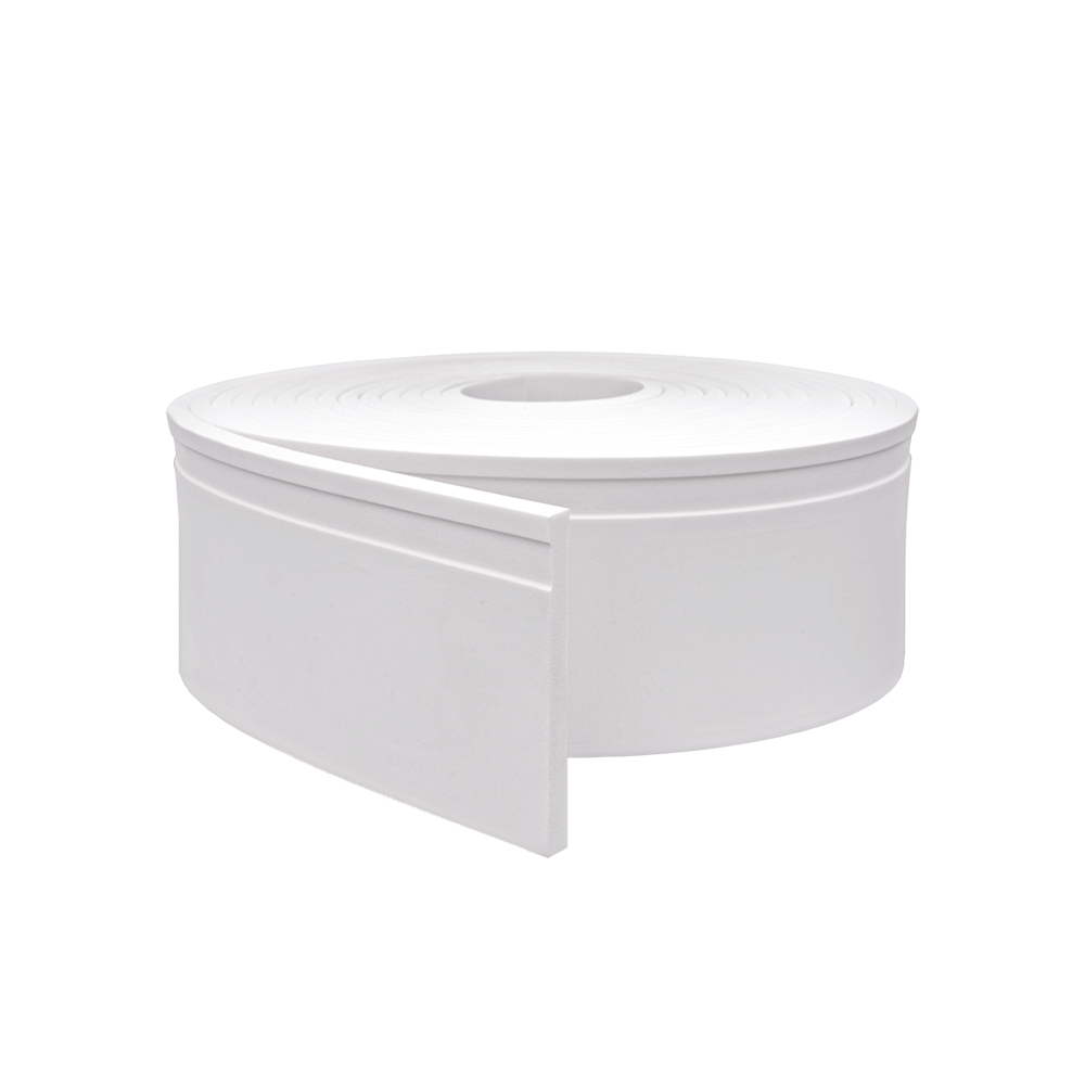 RODAPE DE EVA AUTOCOLANTE BRANCO PASSA FIO 15CM X 1,0CM RP16 3M - OUTLET