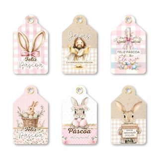 Tag Pascoa Cristã Artesanal Coelho em Oferta na Shopee